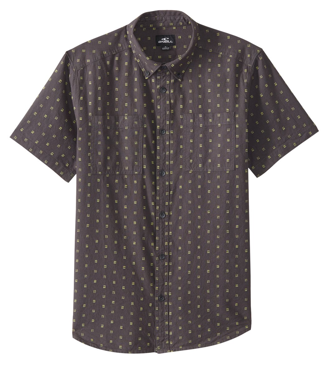 O'neill Men's Fifty Two Shirt - Asphalt Small Cotton - Swimoutlet.com