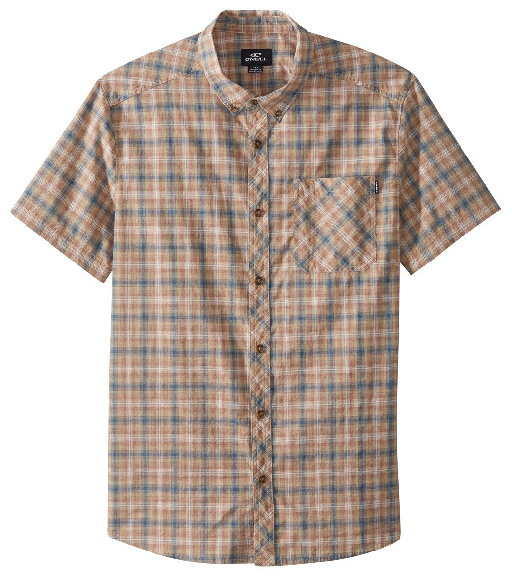 O'neill Men's Fitz Shirt - Khaki Xl Cotton - Swimoutlet.com