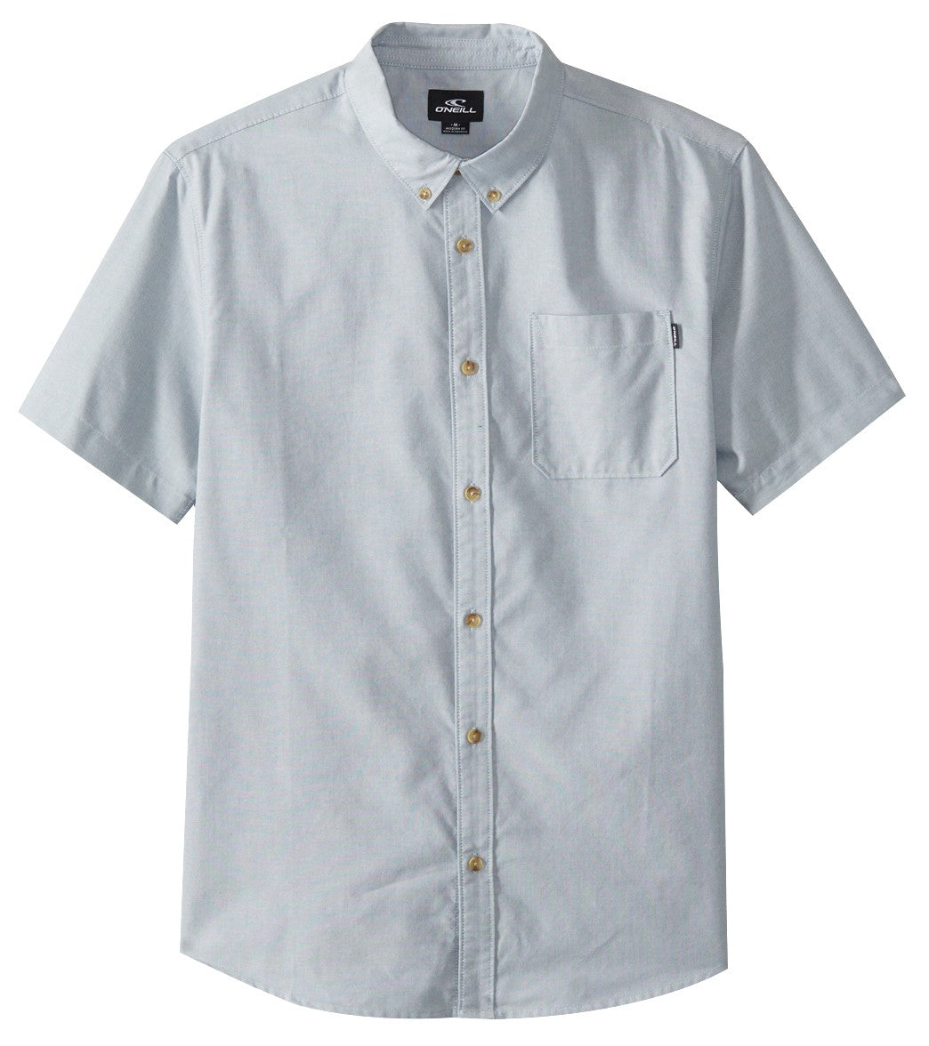 O'neill Men's Banks Shirt - Dust Blue Xxl Cotton/Polyester - Swimoutlet.com