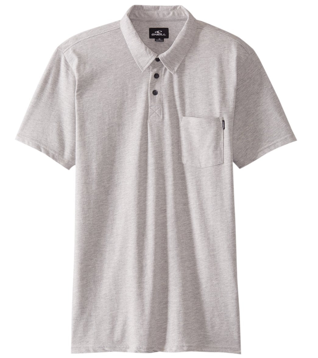 O'neill Men's Fraser Polo Shirt - Fog Small Cotton/Polyester - Swimoutlet.com