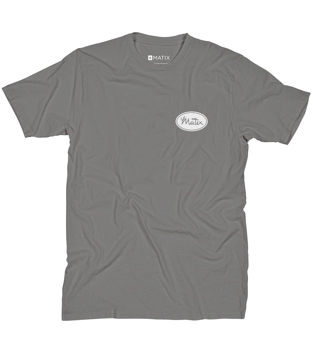 Matix Men's Wrangler Tee Shirt - Grey Small Cotton - Swimoutlet.com