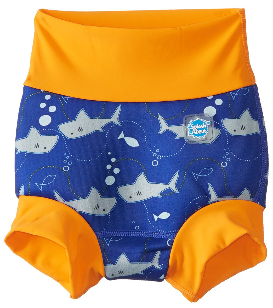 Splash About New Improved Happy Nappy Swim Diaper 3 Months-3T - Shark Orange Large 6-12 Months - Swimoutlet.com
