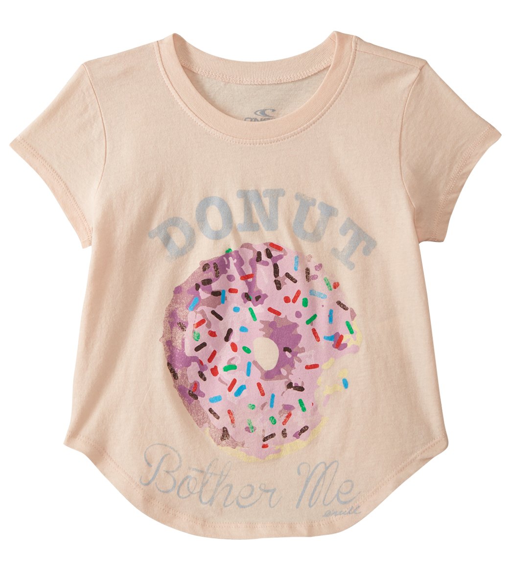 O'neill Girls' Donut Short Sleeve Tee Shirt Toddler - Cameo Rose 6 Cotton - Swimoutlet.com