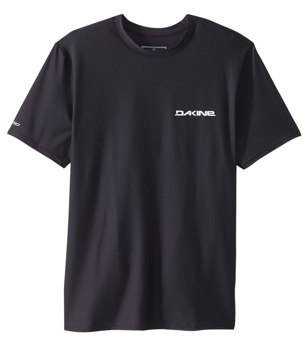 Dakine Men's Heavy Duty Loose Fit Short Sleeve Rashguard Shirt - Black Small Elastane/Polyester - Swimoutlet.com