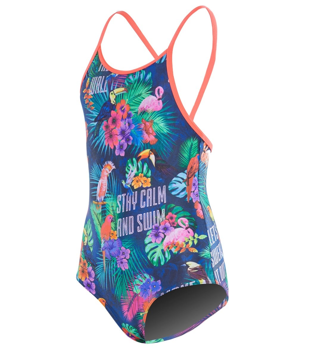 Funkita Toddler Girls' Tropic Tag One Piece Swimsuit - Green 2T Polyester - Swimoutlet.com