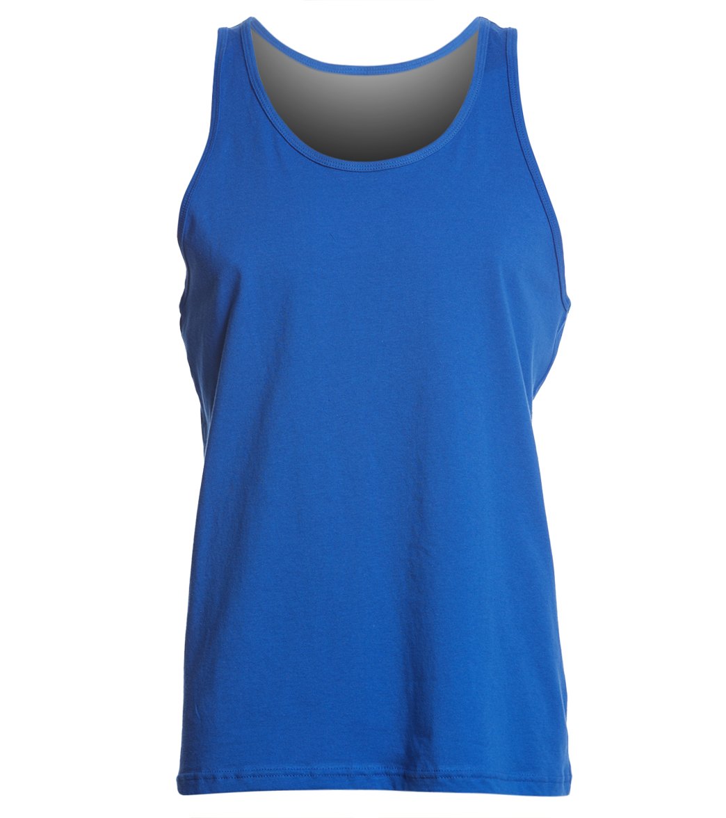 Men's Jersey Tank Top - True Royal Medium Cotton - Swimoutlet.com