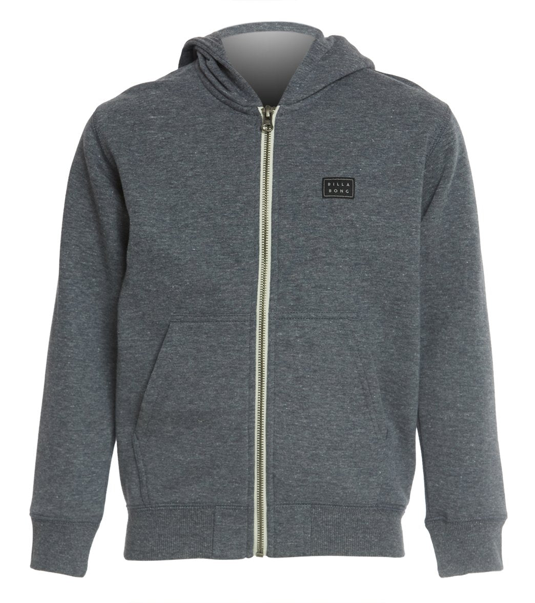 Billabong Boys' All Day Zip Hoodie /Little/Big Kid - Navy 3 Cotton/Polyester - Swimoutlet.com