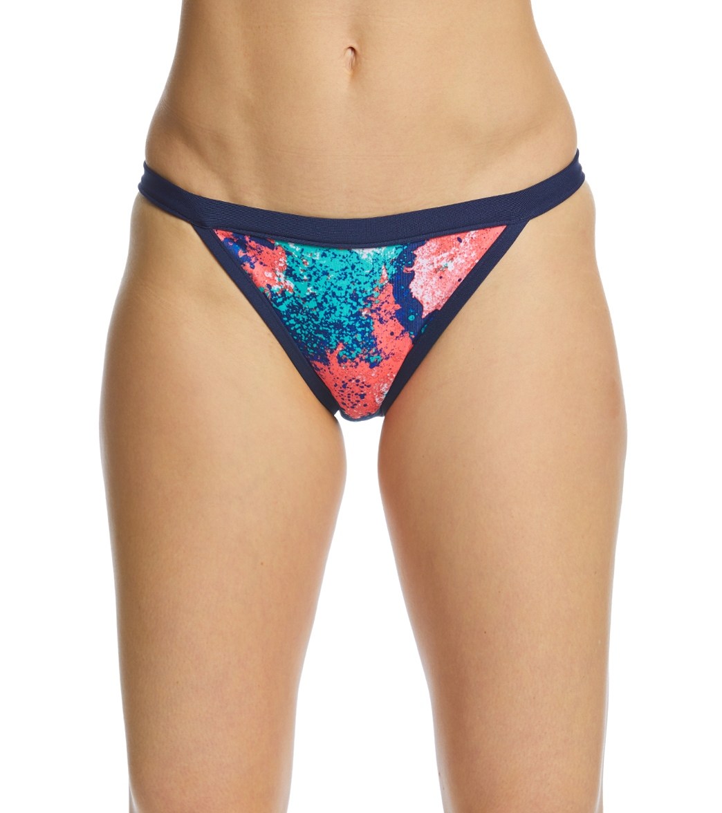 Dolfin Bellas Women's Spaced Out Reversible Bikini Bottom - Purple/Pink Xs Size X-Small Polyester/Spandex - Swimoutlet.com