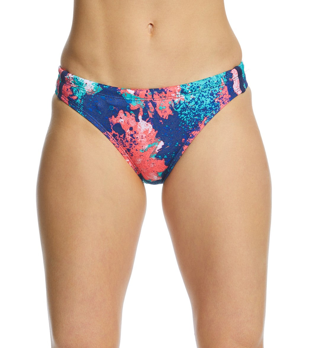 Dolfin Bellas Women's Spaced Out Bikini Swimsuit Bottom - Purple/Pink Xs Size X-Small Elastane/Polyester - Swimoutlet.com