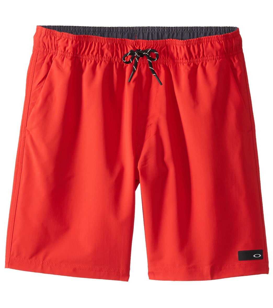 Oakley Men's Ace Volley 18 Boardshorts - Red Line Xl Polyester - Swimoutlet.com