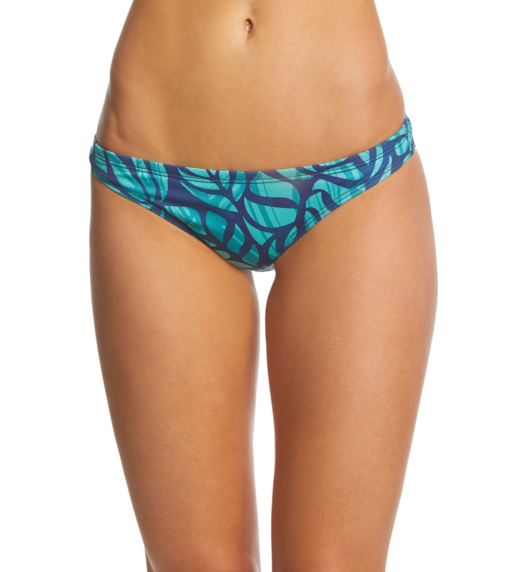 Viva Women's Cordoba Bikini Bottom - Navy Tropical Small Polyester - Swimoutlet.com