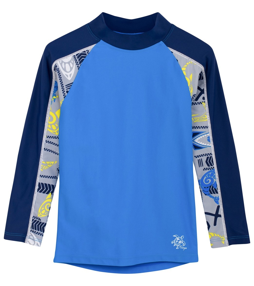 Tuga Boys' Tube Long Sleeve Rash Guard Toddler/Little/Big Kid - Fanatic 11/12 Yrs Size Years - Swimoutlet.com