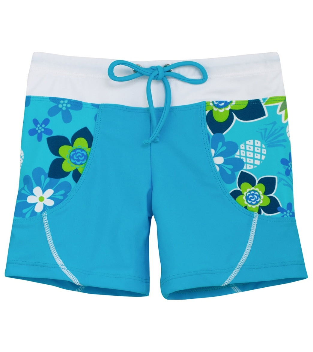 Tuga Girls' Tropical Punch Shorts Toddler/Little/Big Kid - Cristillo 8/10 Yrs Size Years - Swimoutlet.com