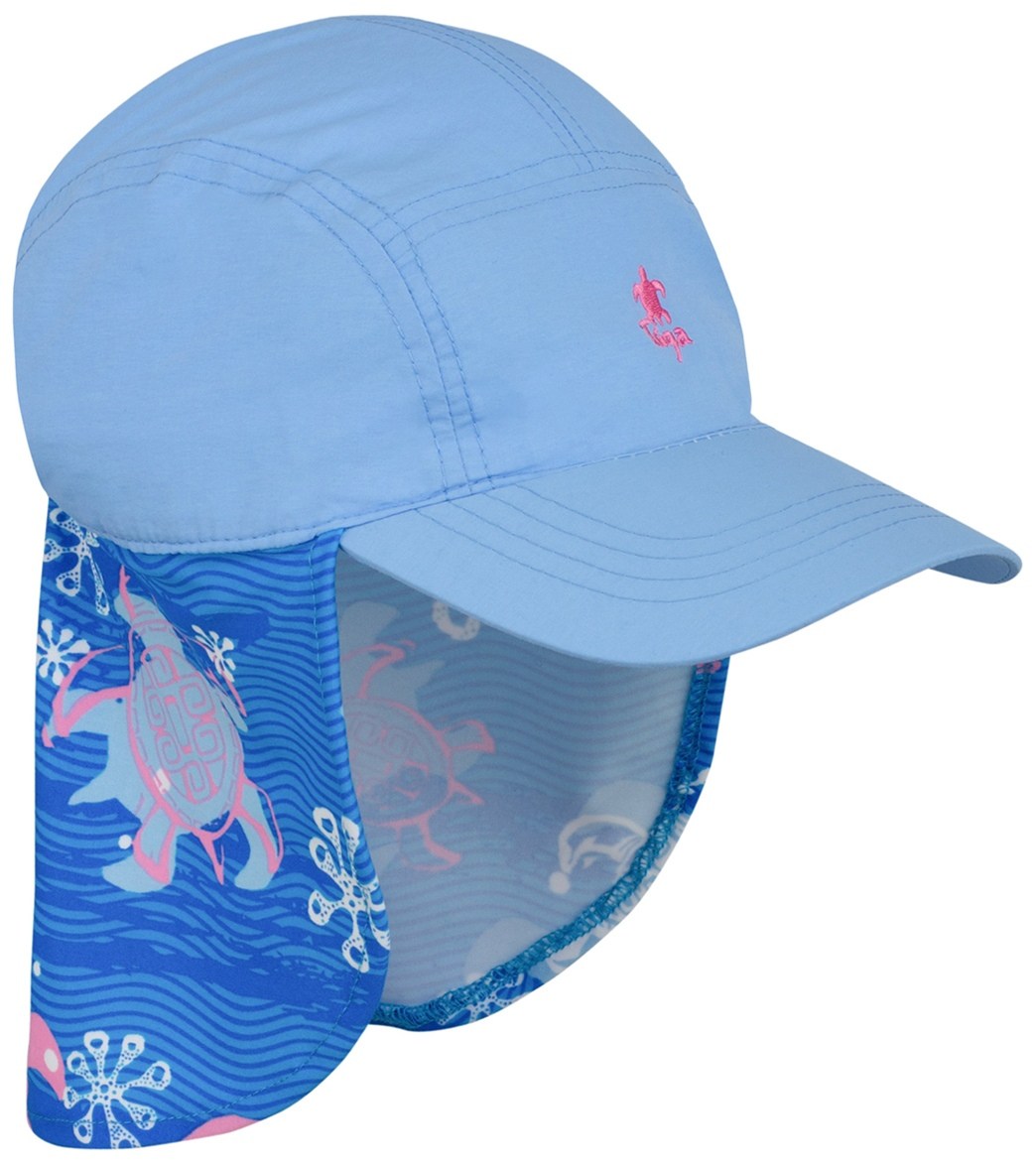 Tuga Girls' Legionnaire Hat - Pink Wave Small Nylon/Spandex - Swimoutlet.com