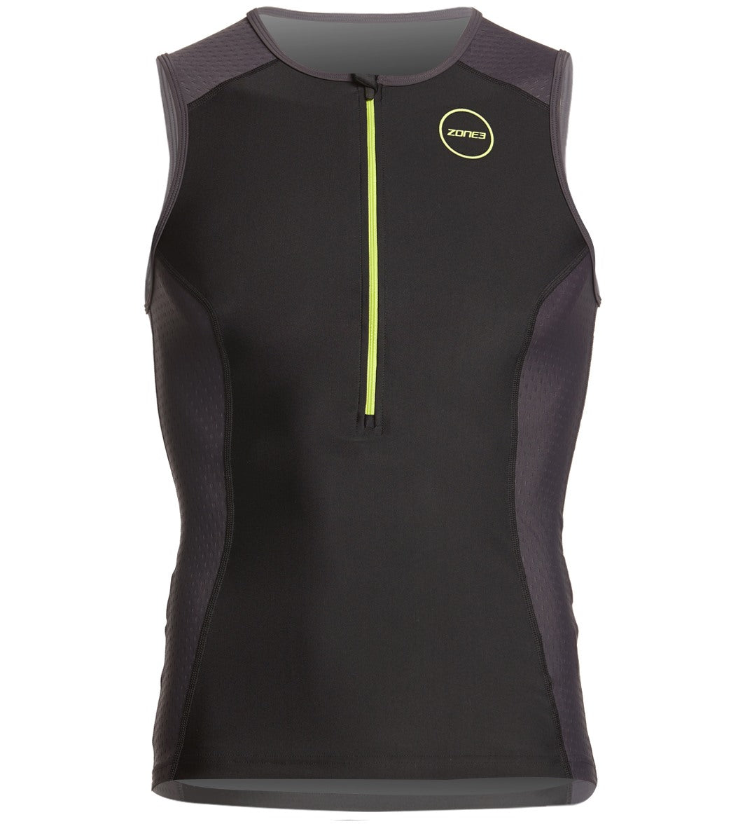 Men Sunsuit Bodysuit + Arm Pocket UV Protection Swimwear UPF50+ Black Khaki  (Chlorine Resistant)