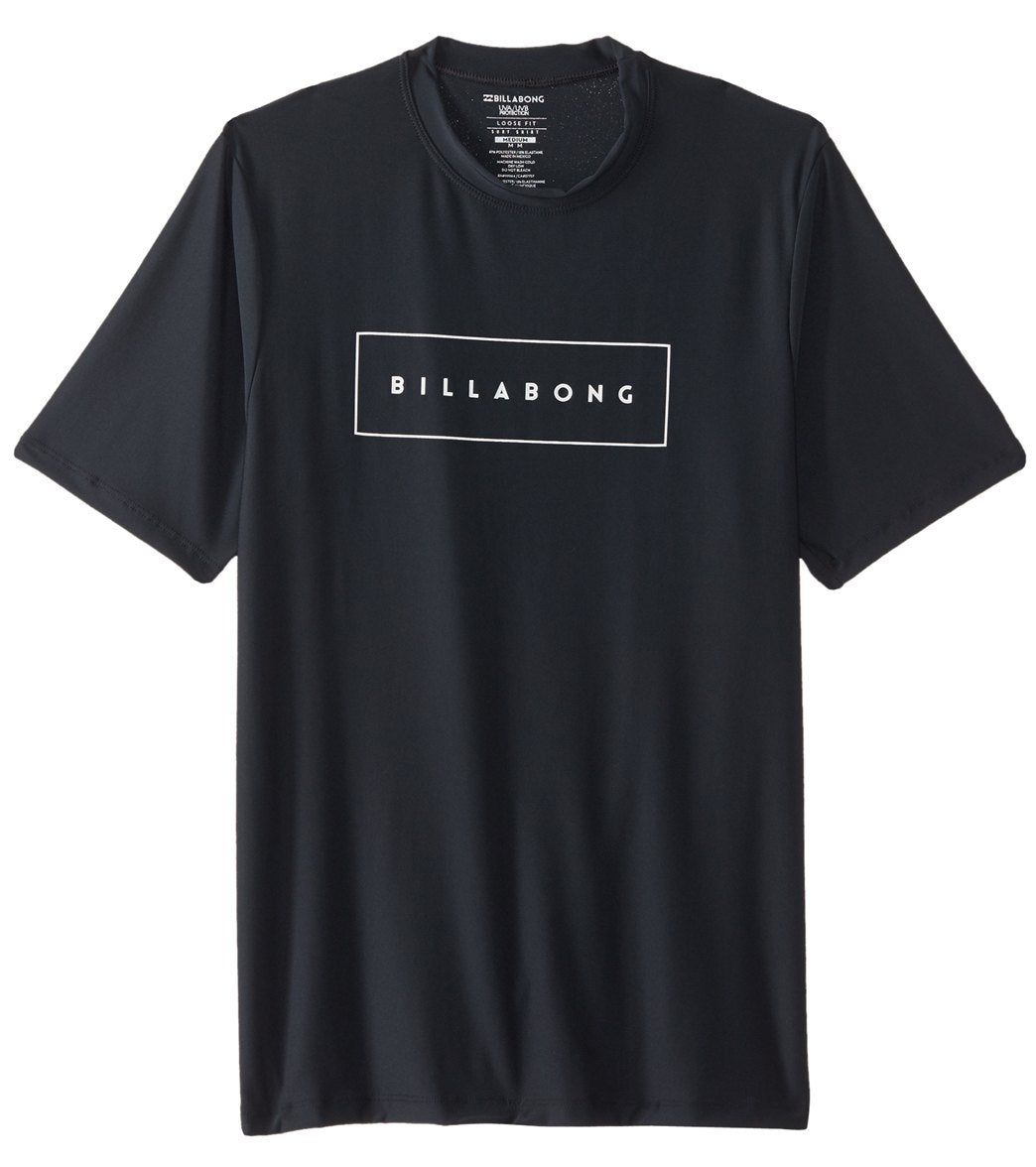 Billabong Men's United Loose Fit Short Sleeve Tee Shirt - Black Medium Elastane/Polyester - Swimoutlet.com