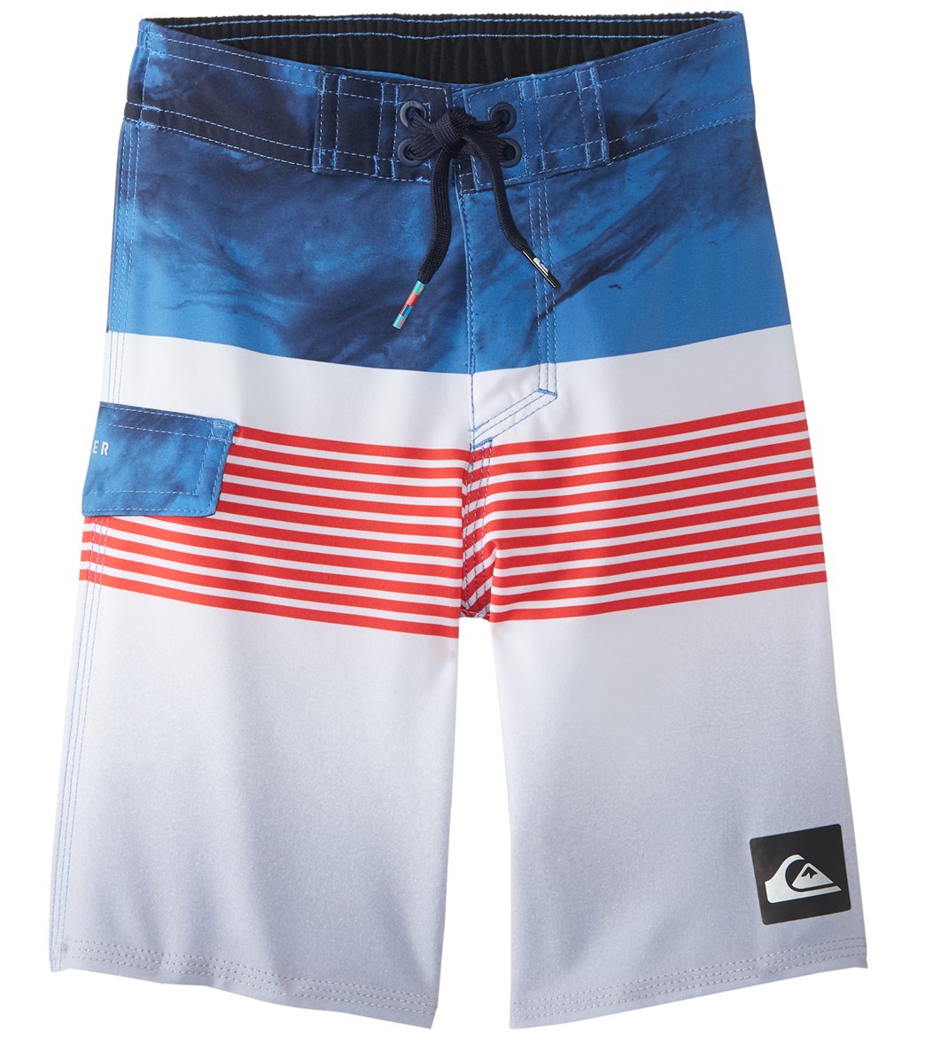 Quiksilver Boys' Highline Lava Division 14 Boardshorts Toddler - White 7X Xl Polyester - Swimoutlet.com