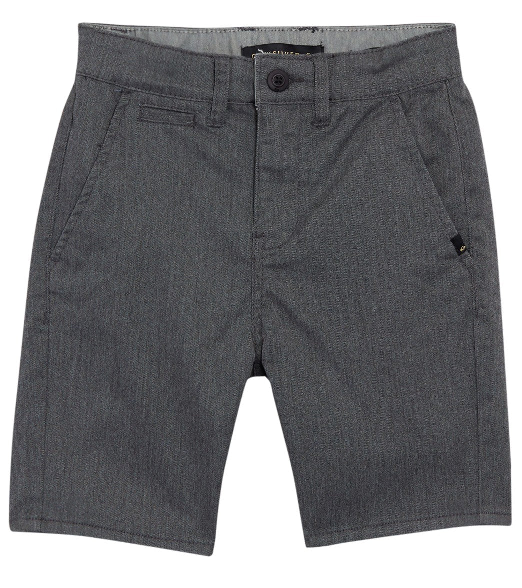 Quiksilver Boys' Everyday Union Stretch Shorts Big Kid - Dark Grey Heather 22 8S Big Cotton/Polyester/Spandex/Cotton/Polyester - Swimoutlet.com