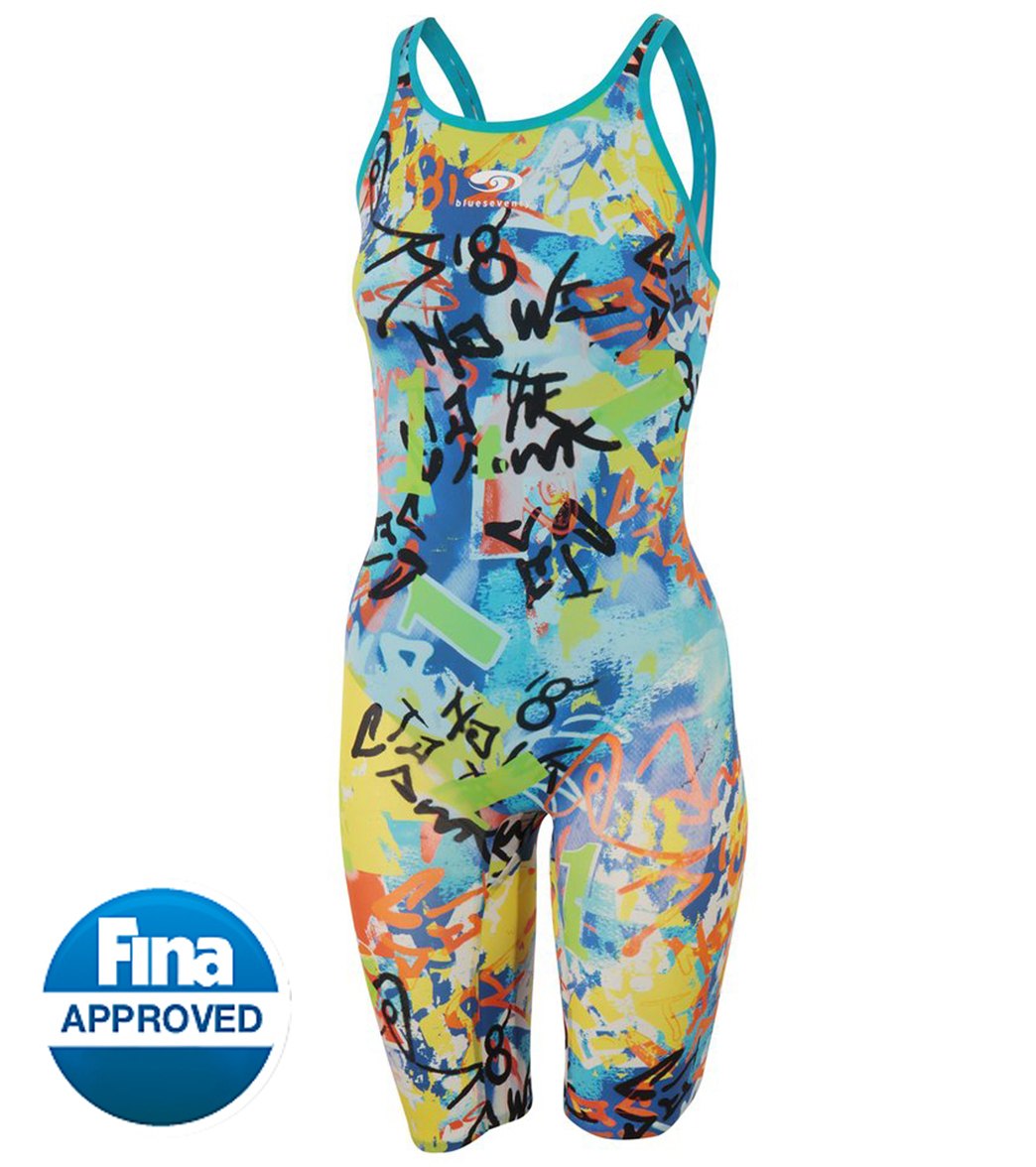 Blueseventy Women's Nero Fit Kneeskin Tech Suit Swimsuit - Graffiti W10 Elastane/Polyamide - Swimoutlet.com