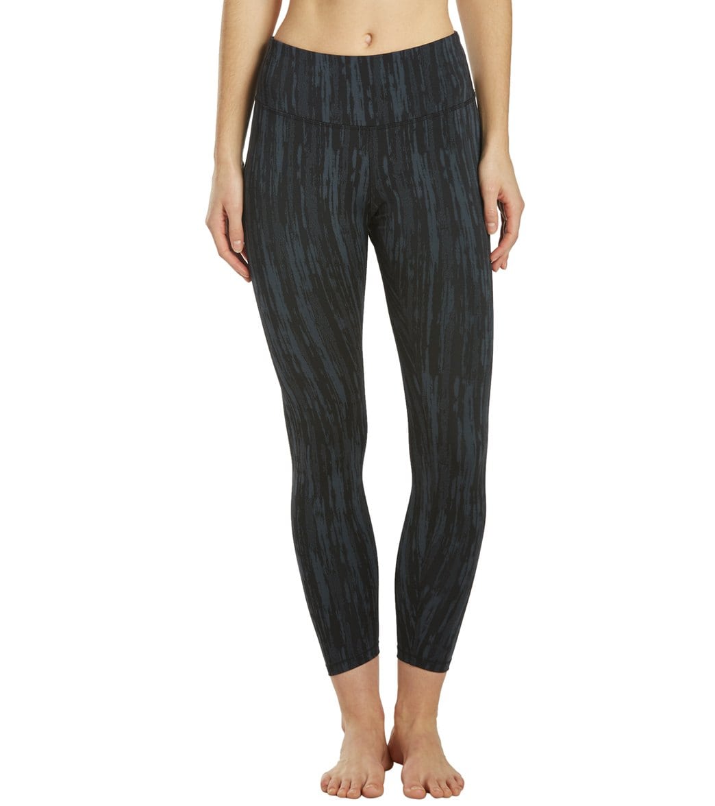 Brooks Women's Formation Crop Tight - Black Jacquard Small Size Small Polyester/Spandex - Swimoutlet.com