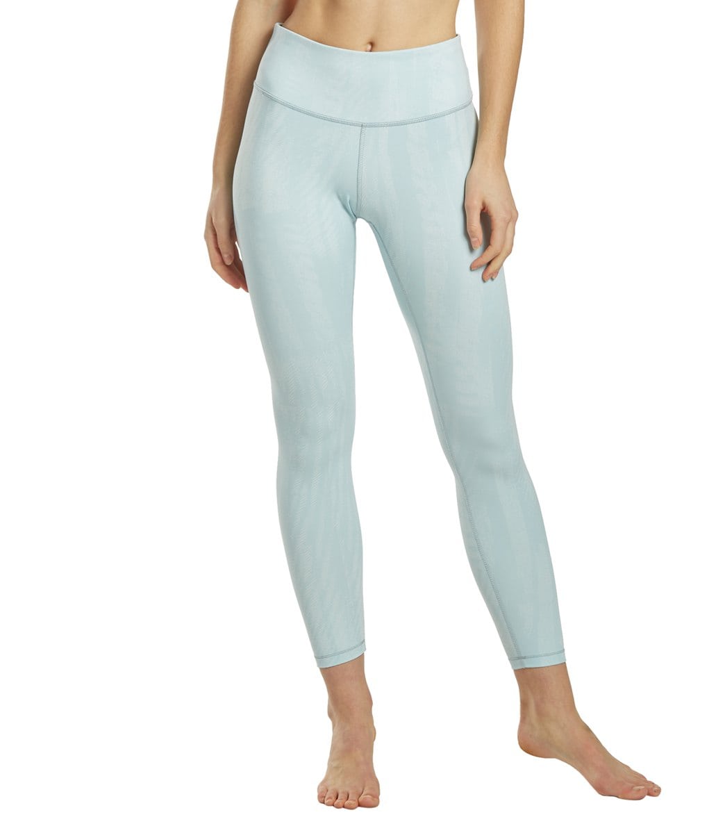 Brooks Women's Formation Crop Tight - Glacier Jacquard Small Size Small Polyester/Spandex - Swimoutlet.com