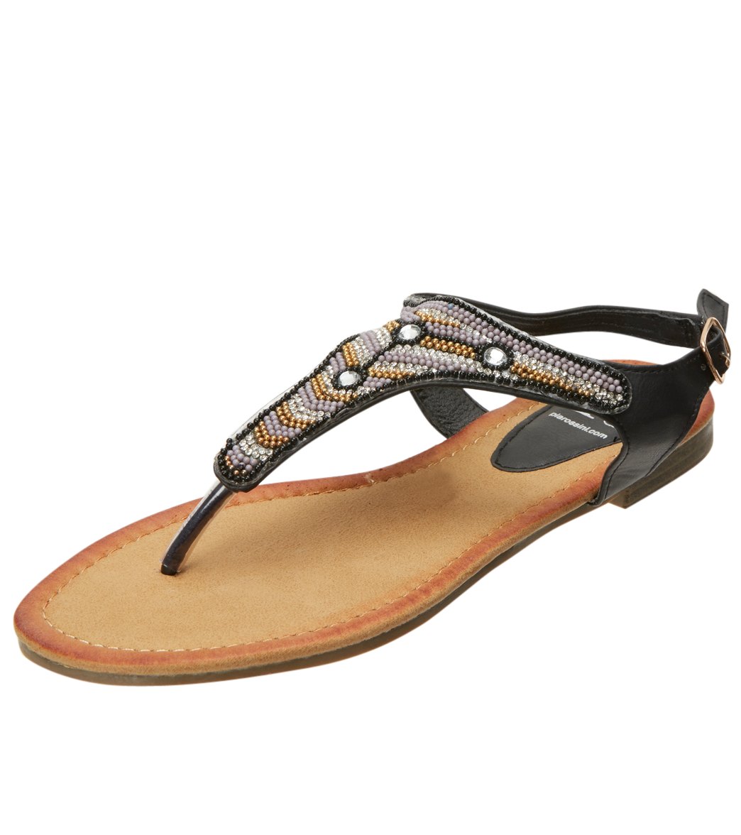 Pia Rossini Women's Layla Sandals - Black 6 Eu 37 - Swimoutlet.com