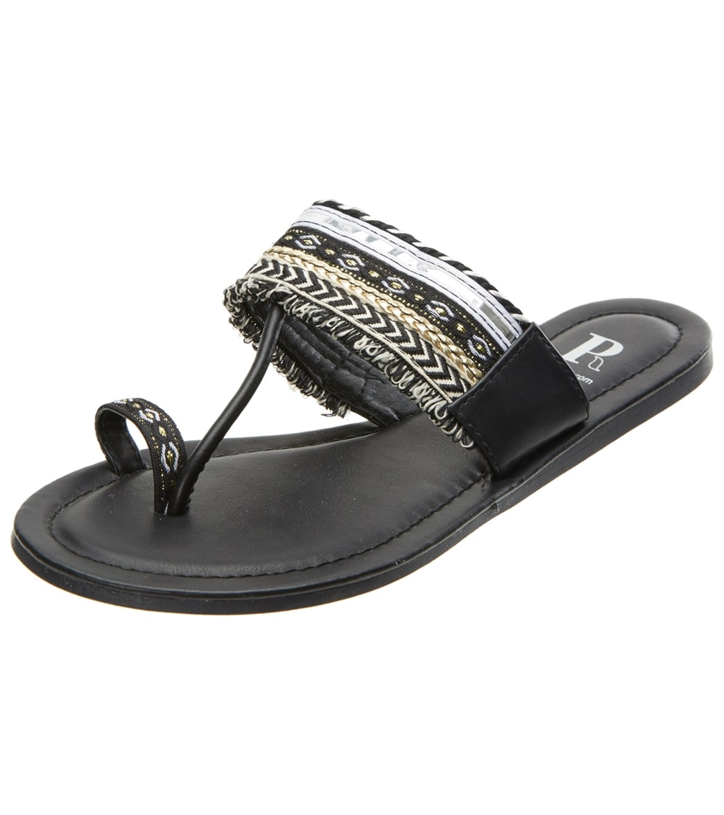 Pia Rossini Women's Kanya Sandals - Black 6 - Swimoutlet.com