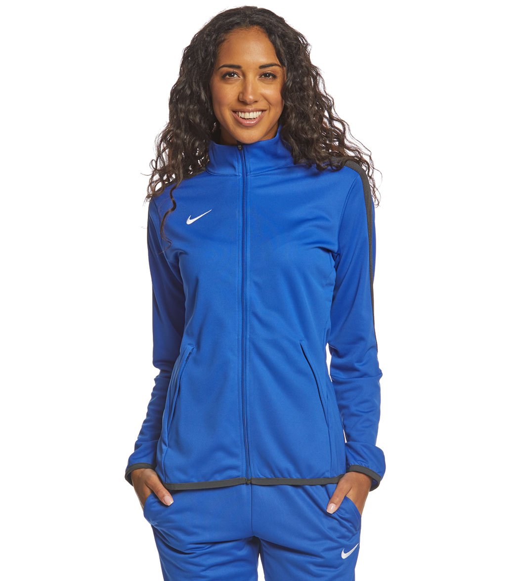Nike Women's Training Jacket - Royal Medium Size Medium Polyester - Swimoutlet.com