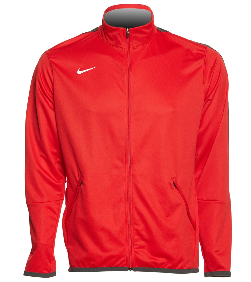 Nike Men's Training Jacket - Scarlet Medium Size Medium Polyester - Swimoutlet.com