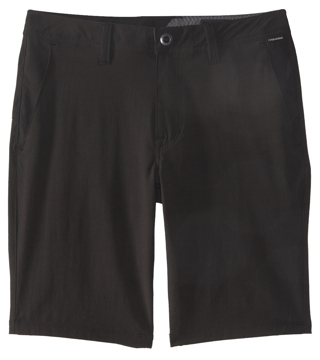 Volcom Men's Frickin Stn Static 21 Walkshorts - Black Out 29 Cotton/Elastane/Polyester - Swimoutlet.com