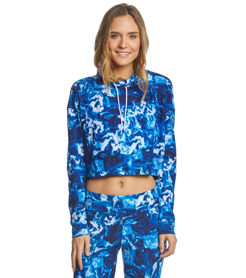 Speedo Women's Aqua Elite Pullover - Blue Small Polyester/Pbt - Swimoutlet.com