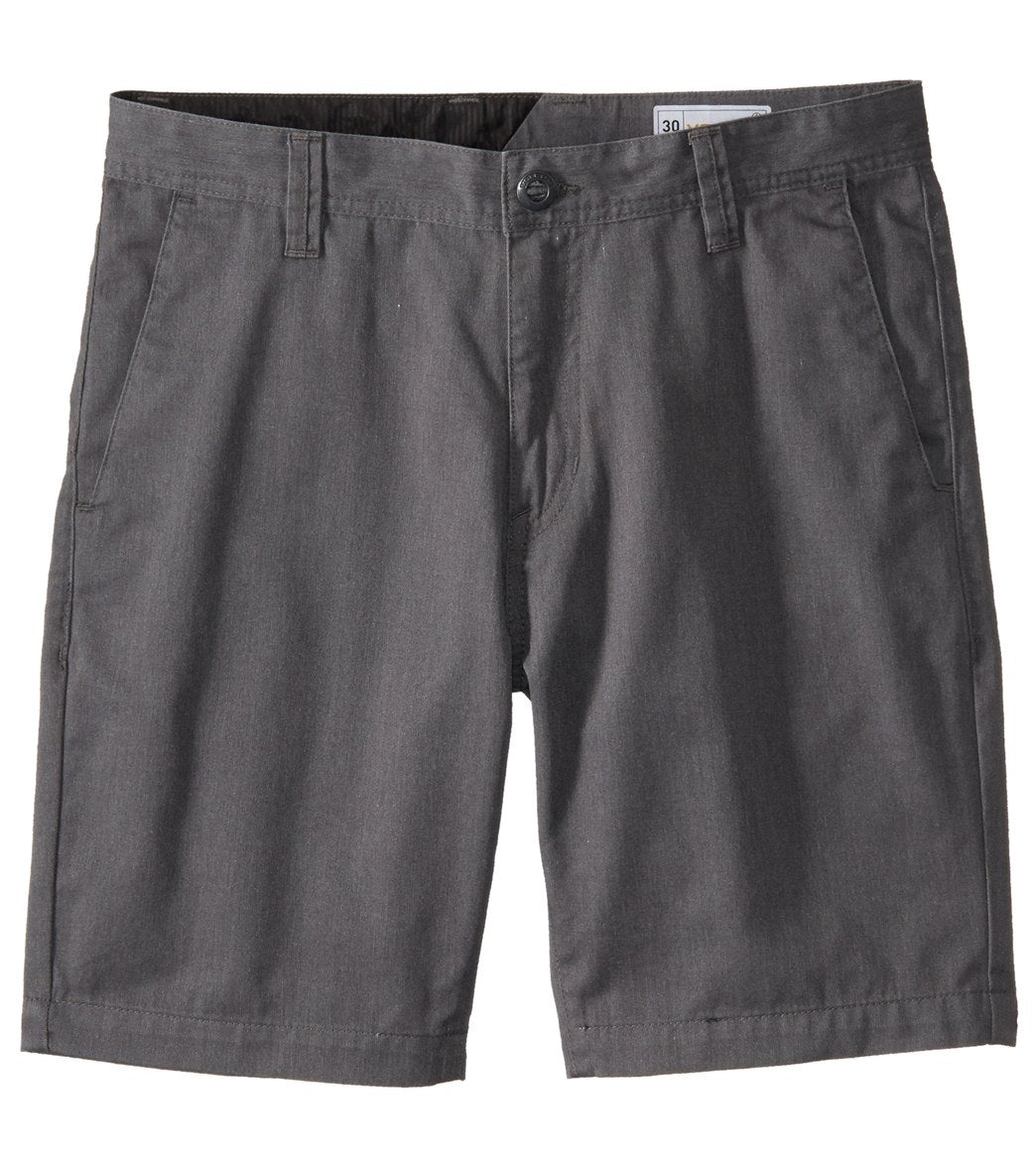 Volcom Men's Frickin Drifter Short - Charcoal Heather 30 Cotton/Polyester - Swimoutlet.com