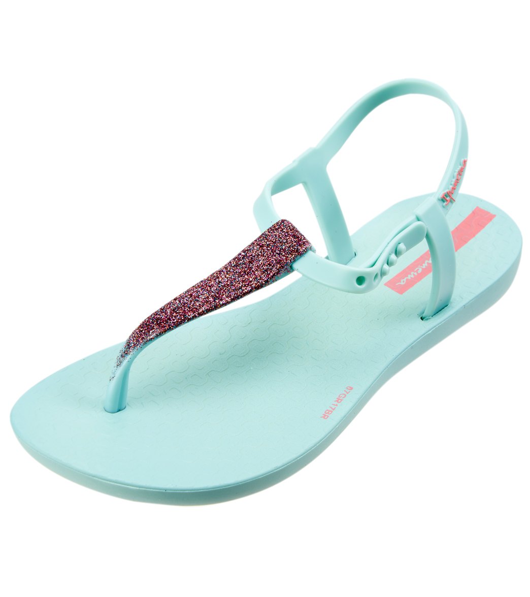 Ipanema Girls' Shimmer Sandals Toddler/Little/Big Kid - Green/Green 11/12 Kid 100% Rubber - Swimoutlet.com