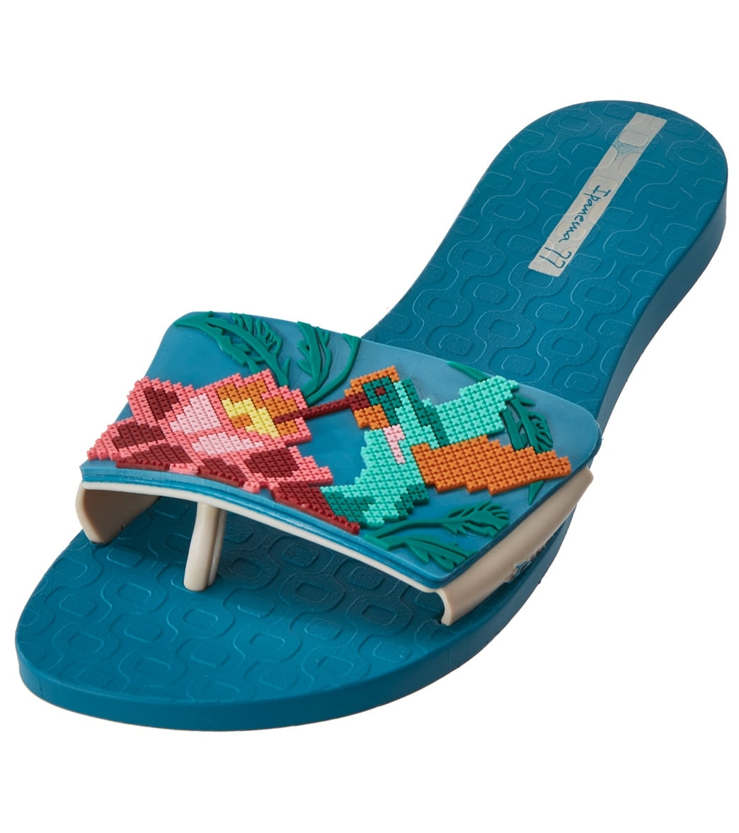 Ipanema Women's Nectar Sandals - Blue/Beige 6 - Swimoutlet.com