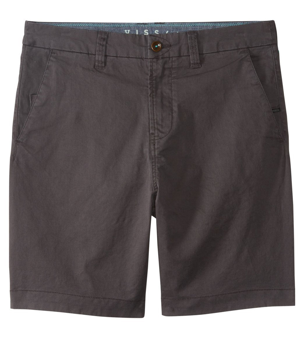 Vissla Men's No See Ums Walkshorts - Phantom 28 Cotton/Elastane - Swimoutlet.com