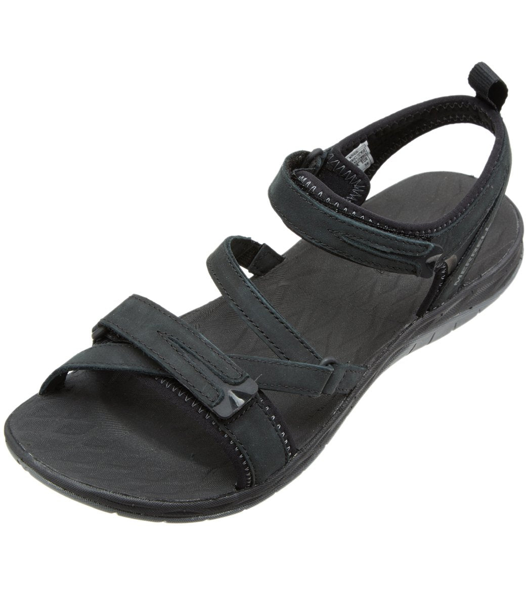 Merrell women's siren strap q2 sandals - black 6 - swimoutlet.com