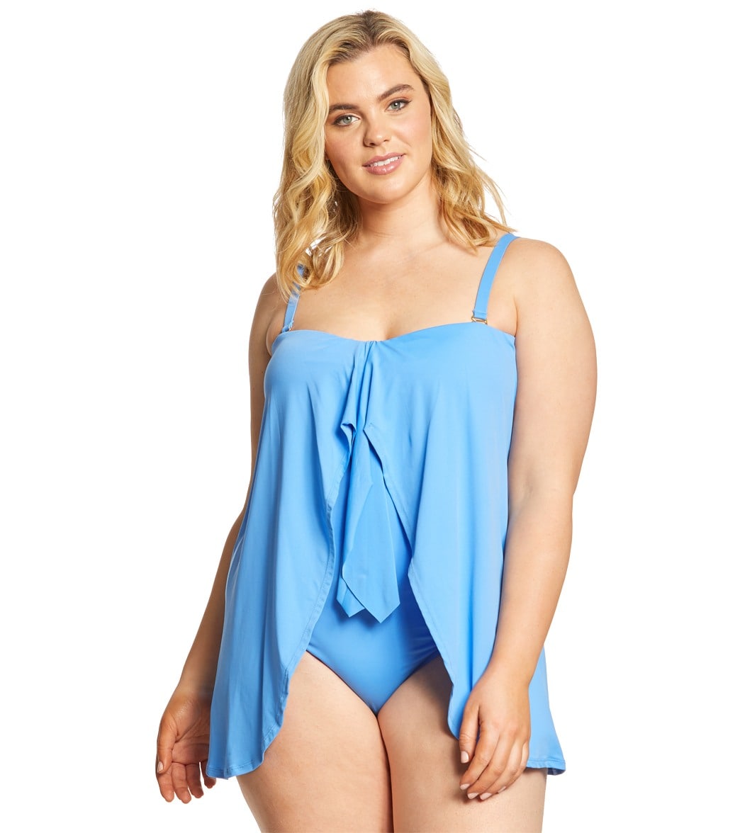 Lauren Ralph Lauren Plus Size Beach Club Flyaway One Piece Swimsuit at  