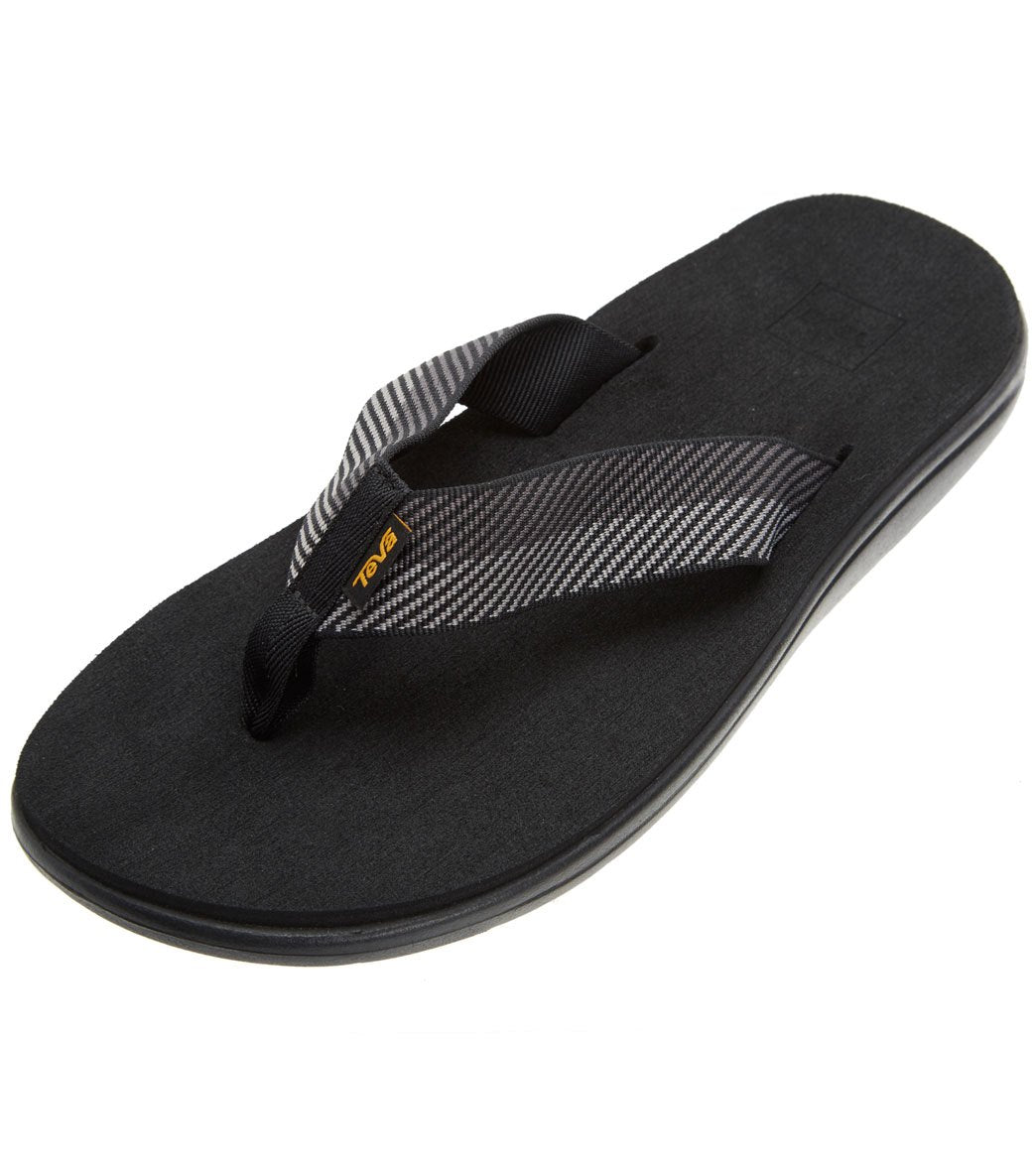 Teva Men's Voya Flip Flop - Vori Black Gray 08 - Swimoutlet.com