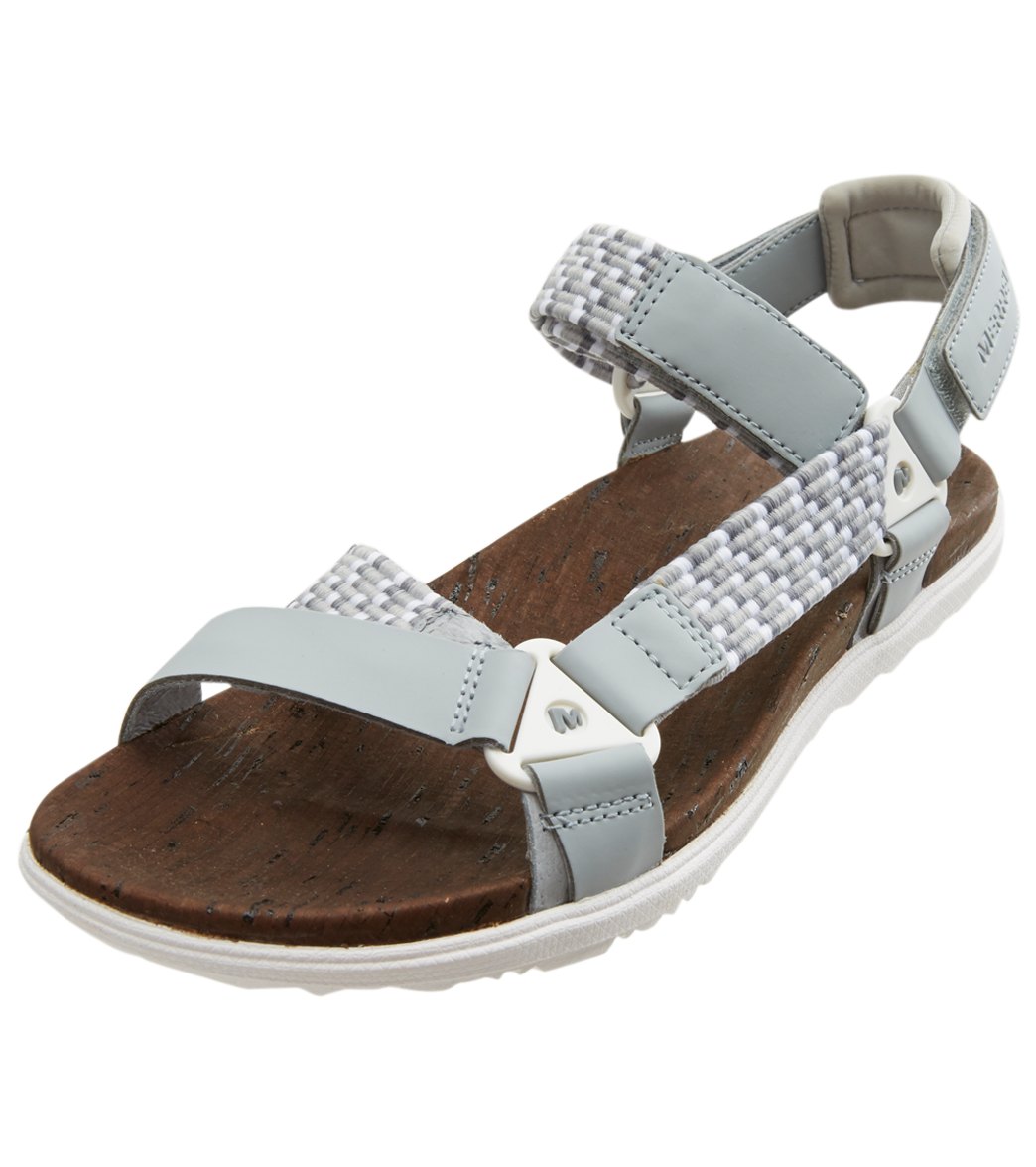 Merrell Women's Around Town Sunvue Woven Sandals - High Rise 11 - Swimoutlet.com