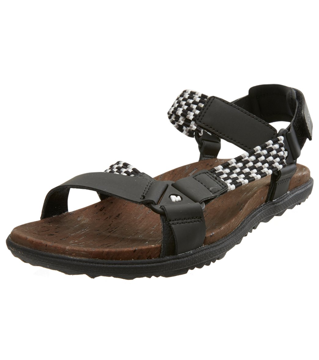 Merrell Women's Around Town Sunvue Woven Sandals - Black 10 - Swimoutlet.com