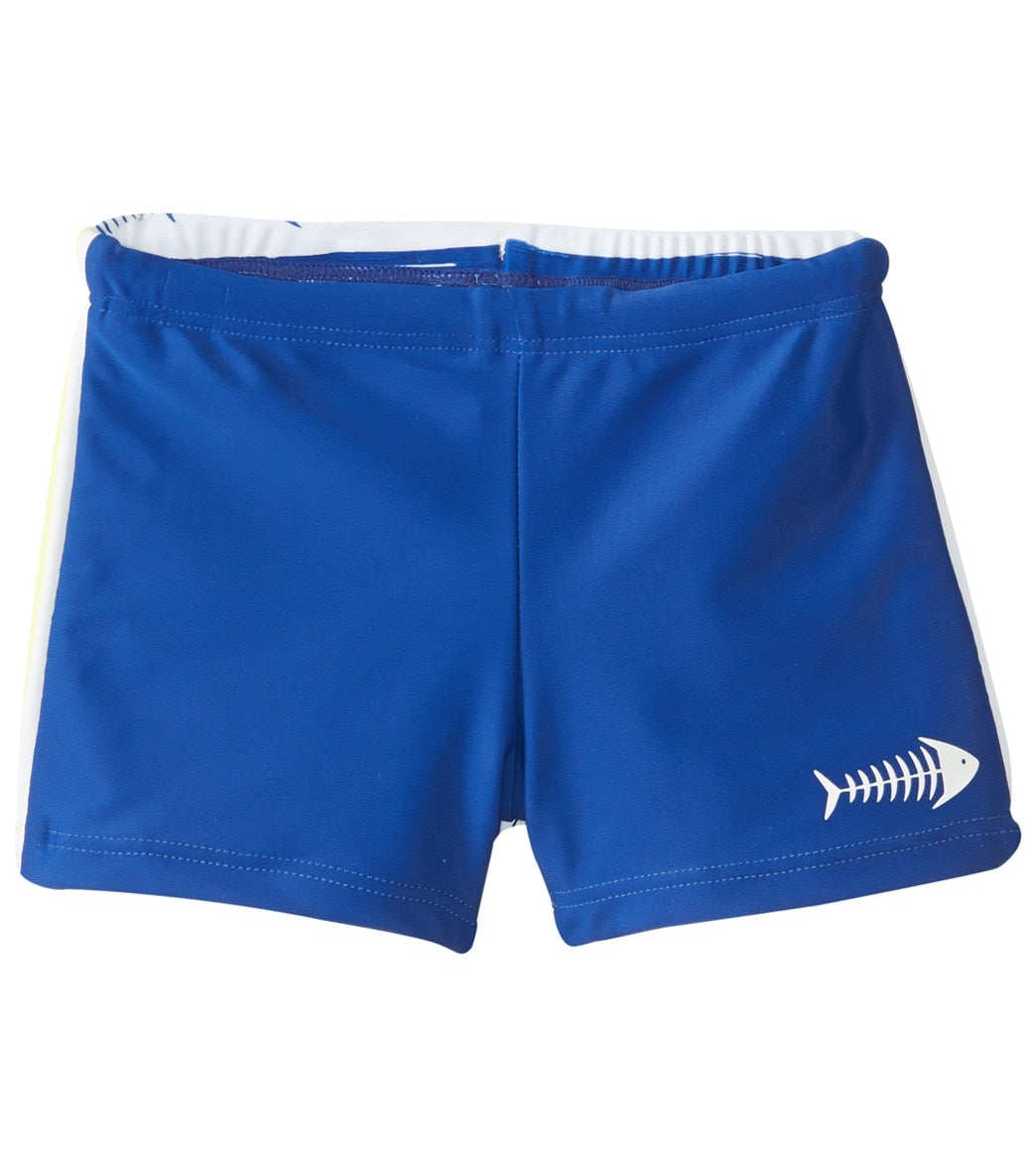 Platypus Australia Boys' Boyleg Short Baby - Fishbones 1 - Swimoutlet.com