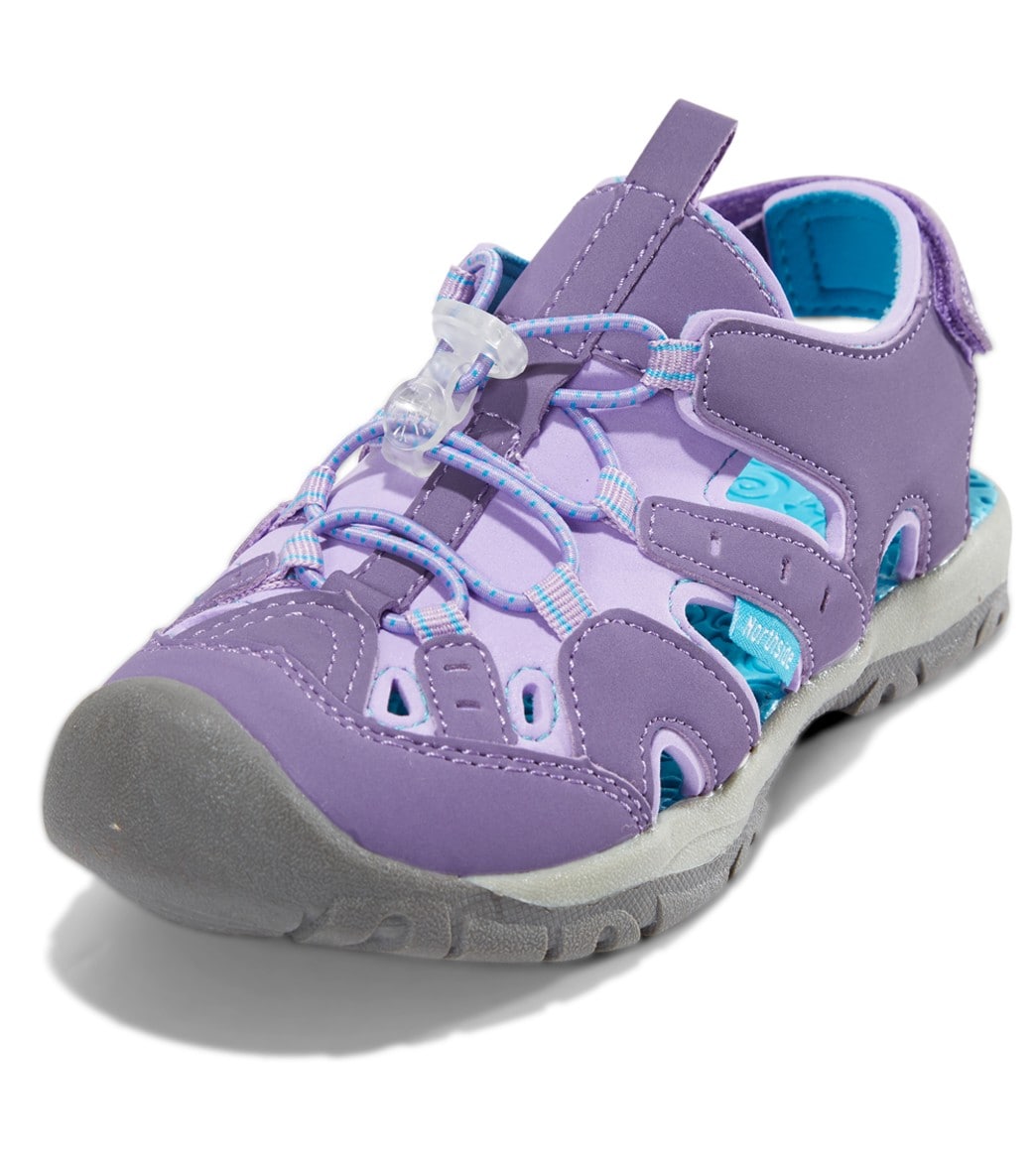 Northside Girls' Burke Se Sport Sandals Toddler//Big Kid - Black/Fuchsia 11 Faux-Suede - Swimoutlet.com