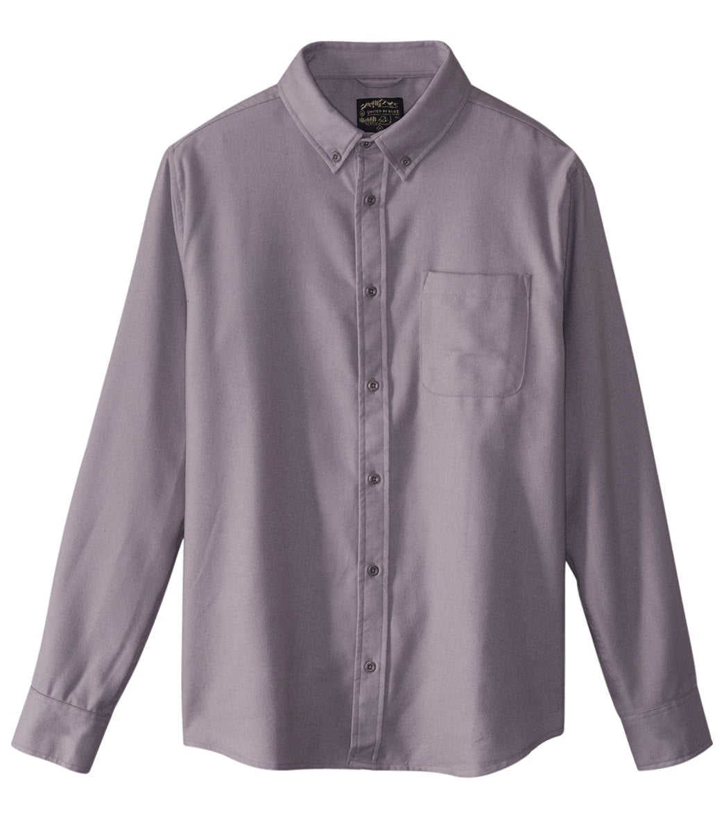 United By Blue Men's Banff Wool Long Sleeve Shirt - Grey Xl - Swimoutlet.com