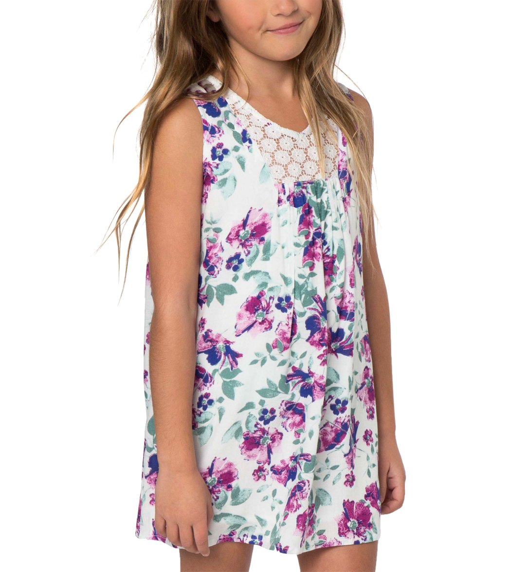 O'neill Girls' Lia Tank Dress Toddler - White Large 6 Cotton - Swimoutlet.com