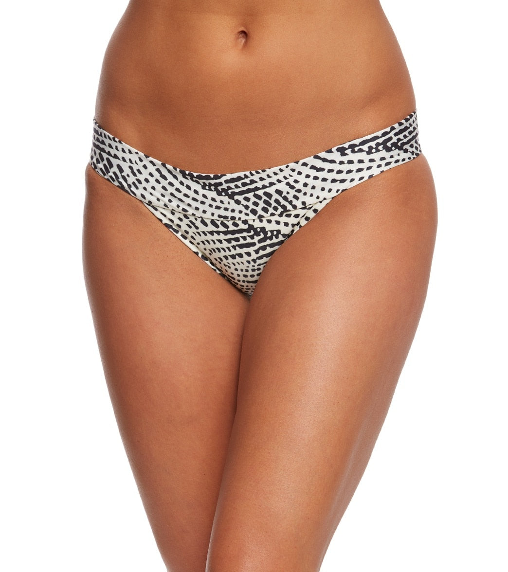 Vix Pearl Black Full Banded Hipster Bikini Bottom - X-Small - Swimoutlet.com