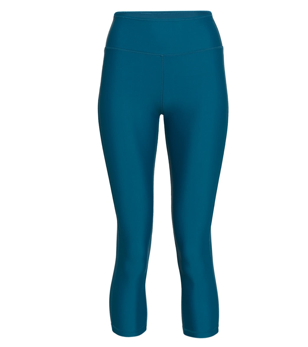 Level Six Women's Sunseeker Swim Leggings - Dark Teal X-Small Polyester/Spandex - Swimoutlet.com