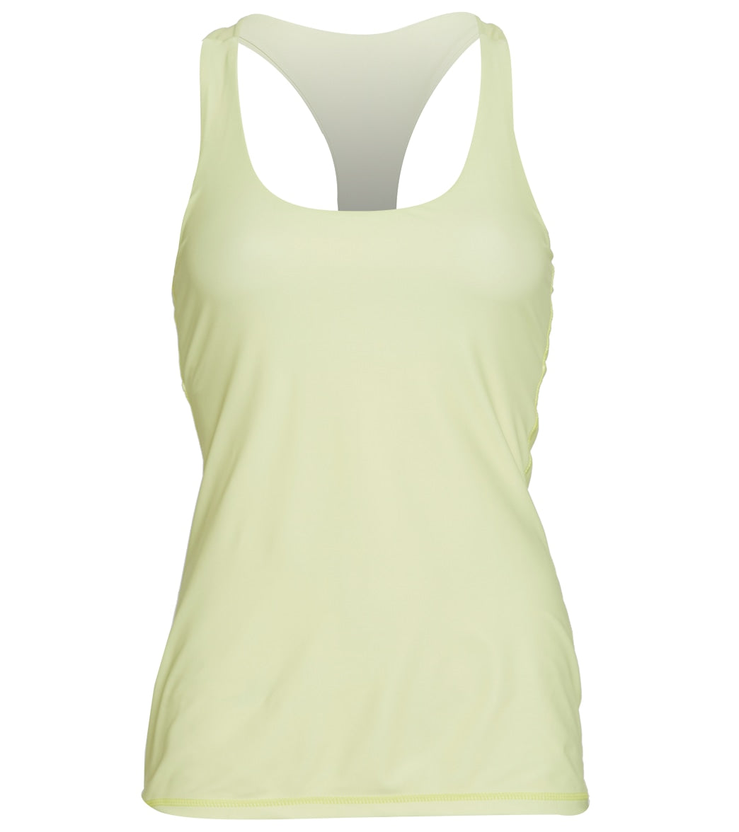 Level Six Women's Clearwater Tankini Top - Sunny Lime X-Small Polyamide/Elastane - Swimoutlet.com