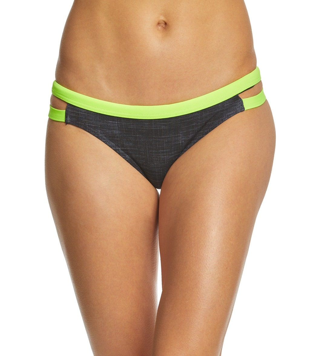 TYR Women's Sandblast Cove Bikini Bottom - Black Xl Size Xl Polyester - Swimoutlet.com