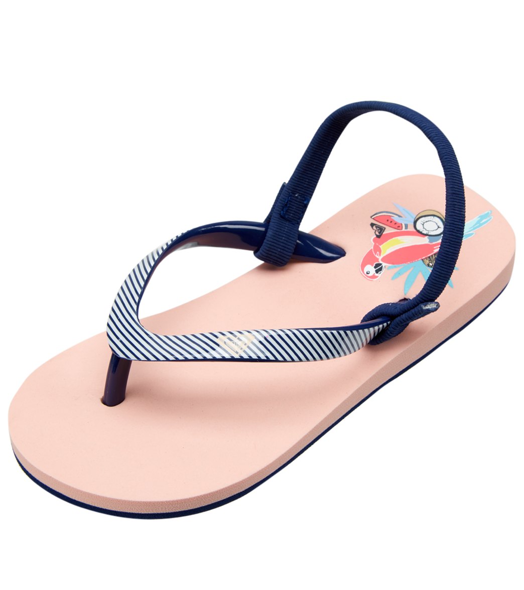 Roxy Girls' Pebbles Vi Sandals - Peach Cream 5 - Swimoutlet.com