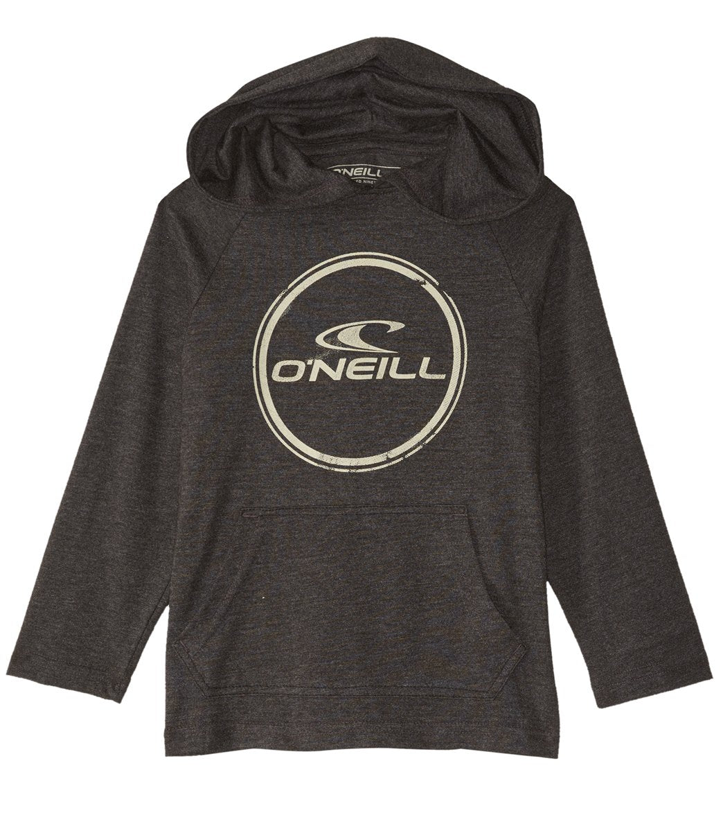 O'Neill boys' weddle hooded pullover toddler - black xl 7x cotton/polyester - swimoutlet.com